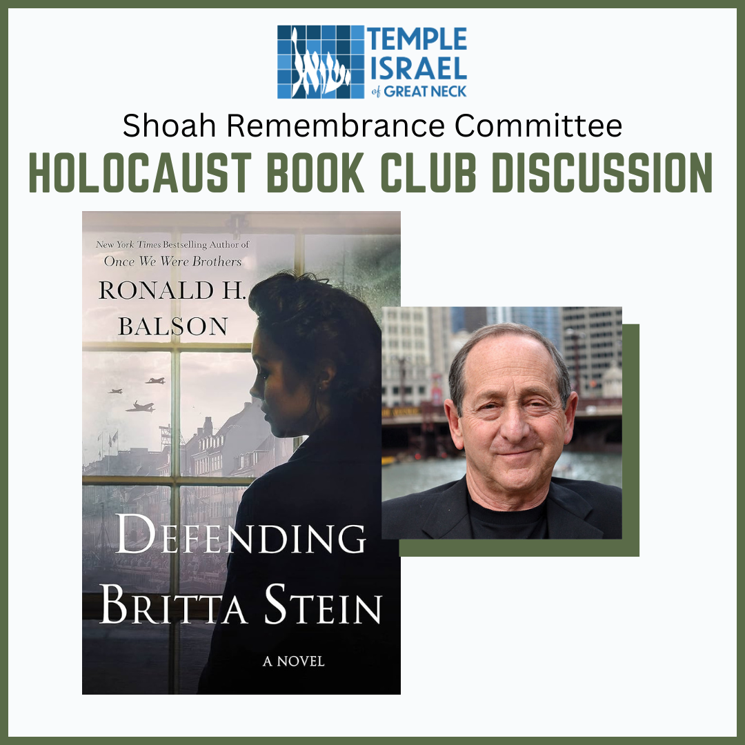 Shoah Remembrance Committee Holocaust Book Club Discussion